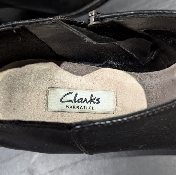 Clarks Black Ankle Boots - Picture 7 of 7
